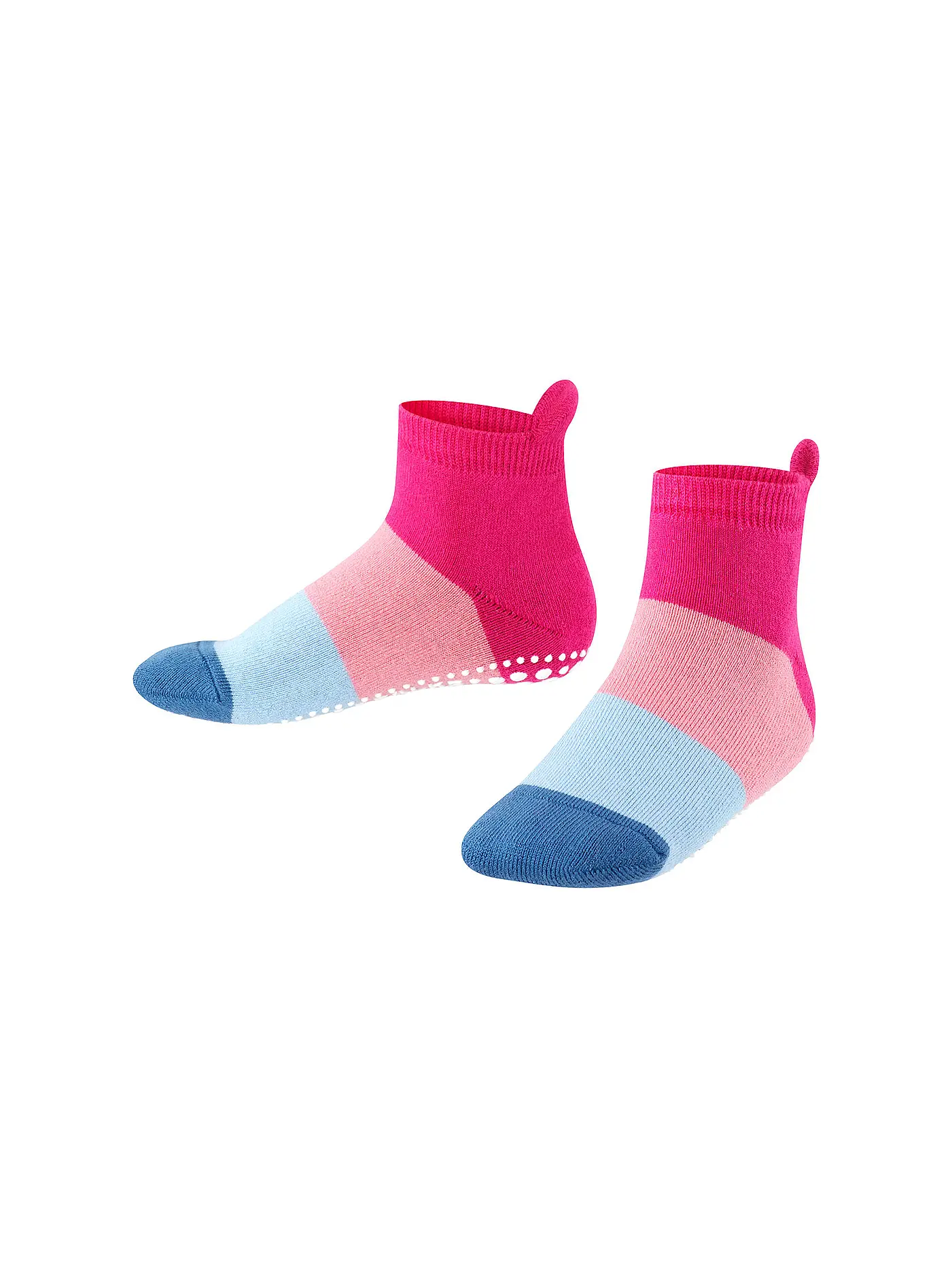 FALKE | Knaben ABS-Socken "Quarter Ringel" navyblue m | pink